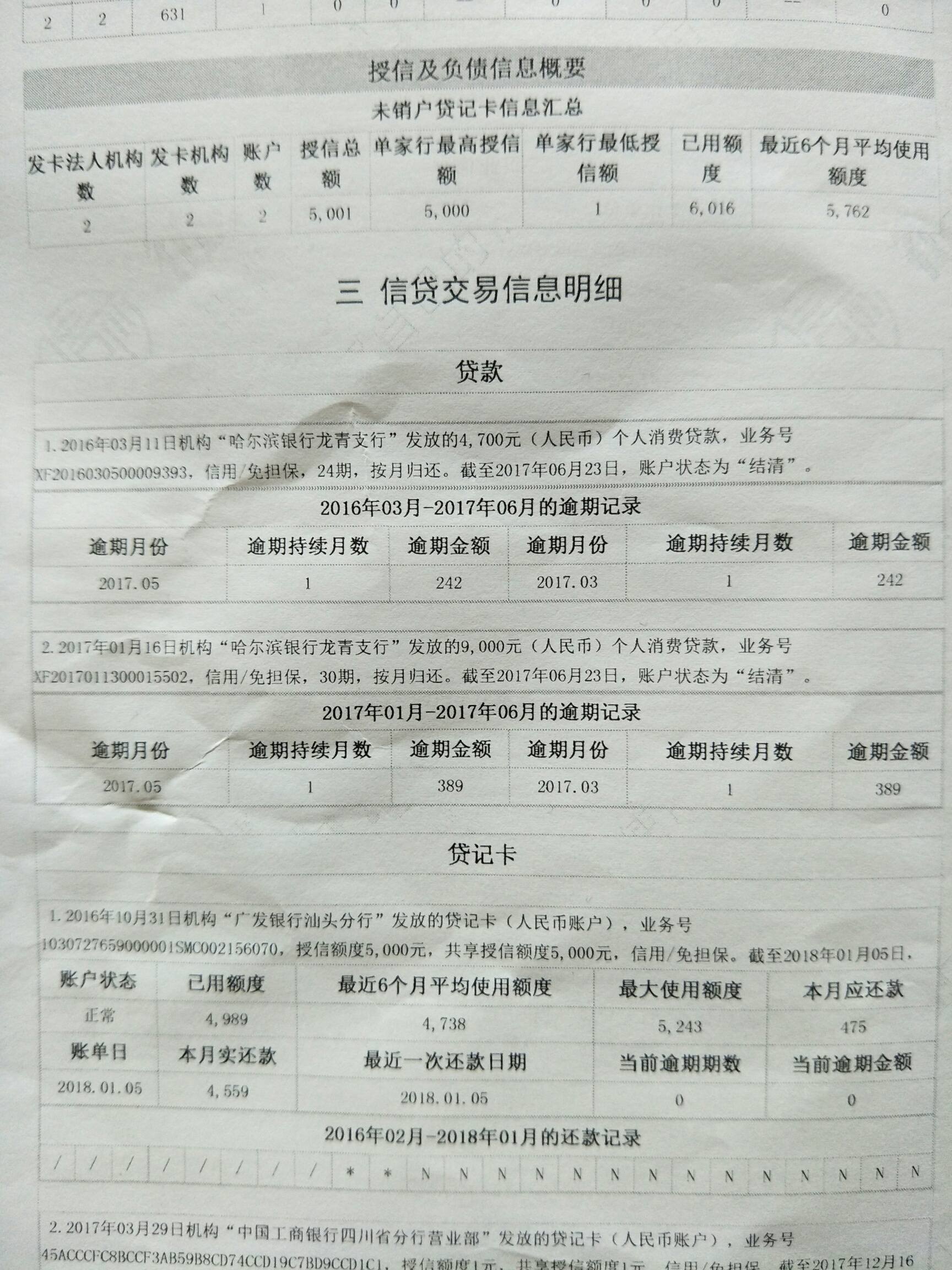 佰仟贷款逾期1年,征信报告显示结清