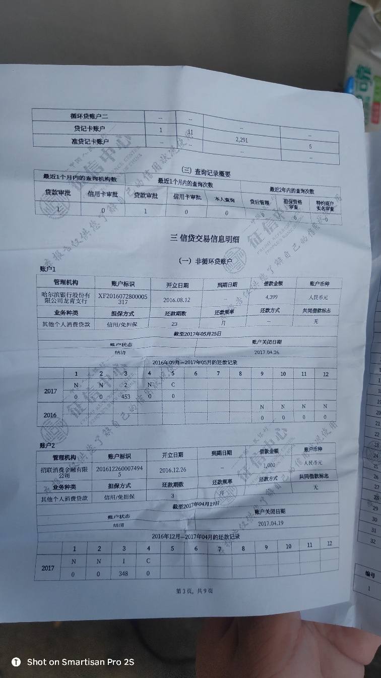大家不都想看新版征信