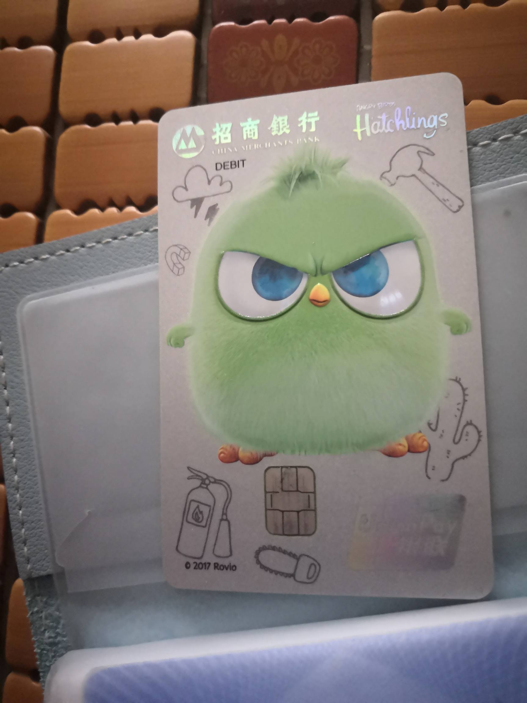 招商银行借记卡愤怒的小鸟四款baby可申请