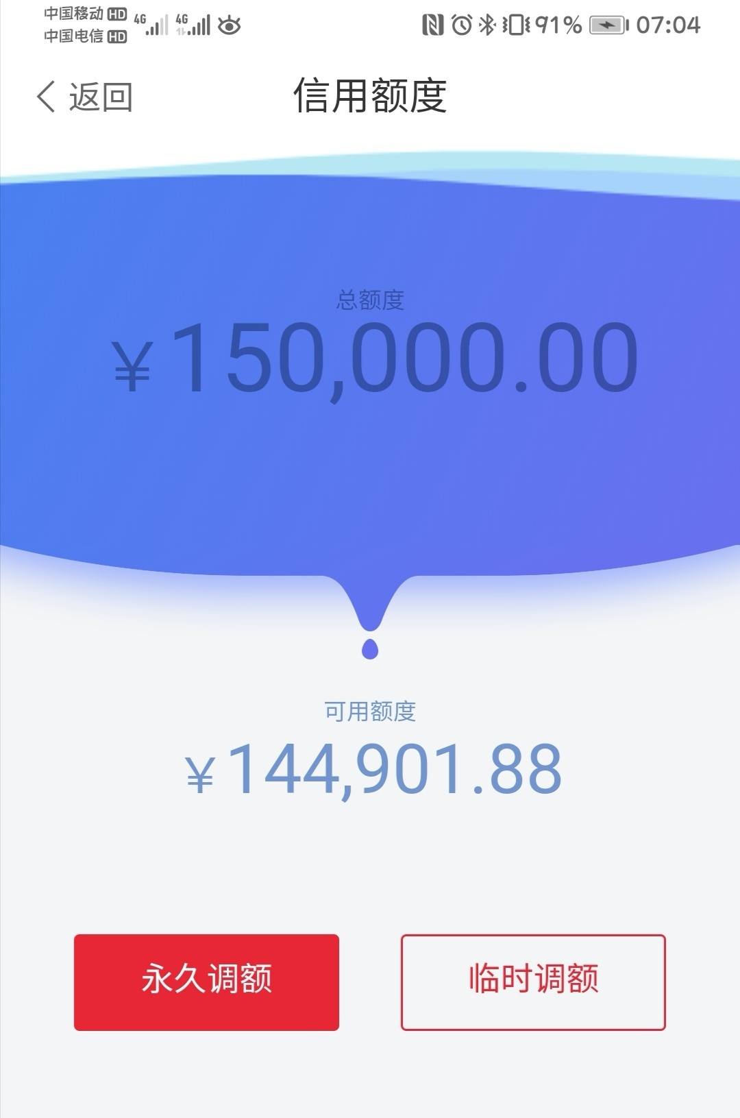 今日自主理性将华夏额度从15万降至10万