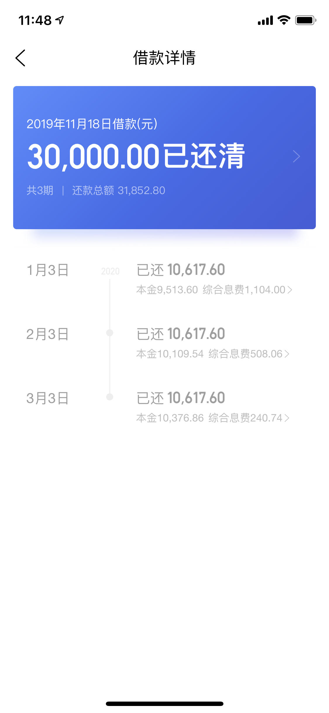 谁有携程借去花的结清短信