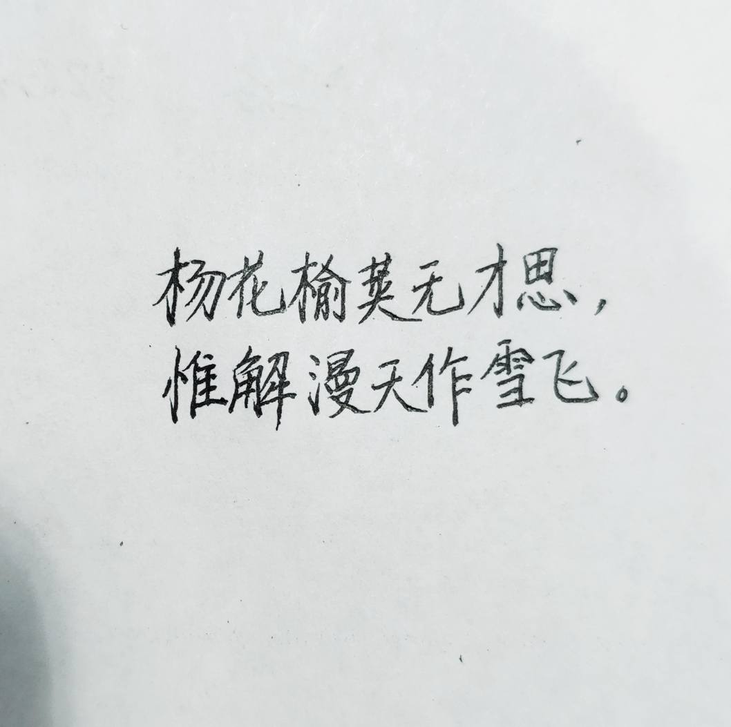 杨花榆荚无才思,惟解漫天作雪飞.