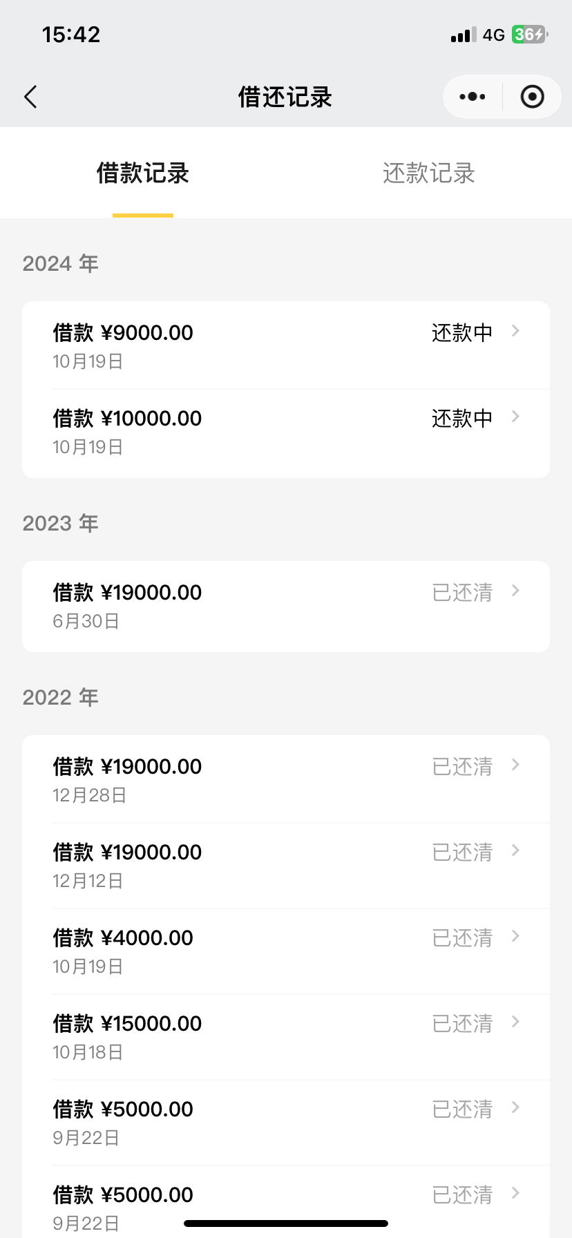 微粒贷提前结清博成功了 五千博一万九