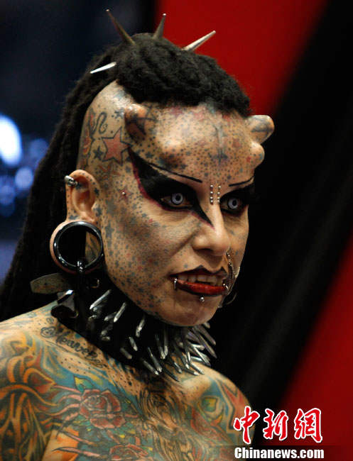 墨西哥国际纹身博览会 怪异纹身令人瞠目