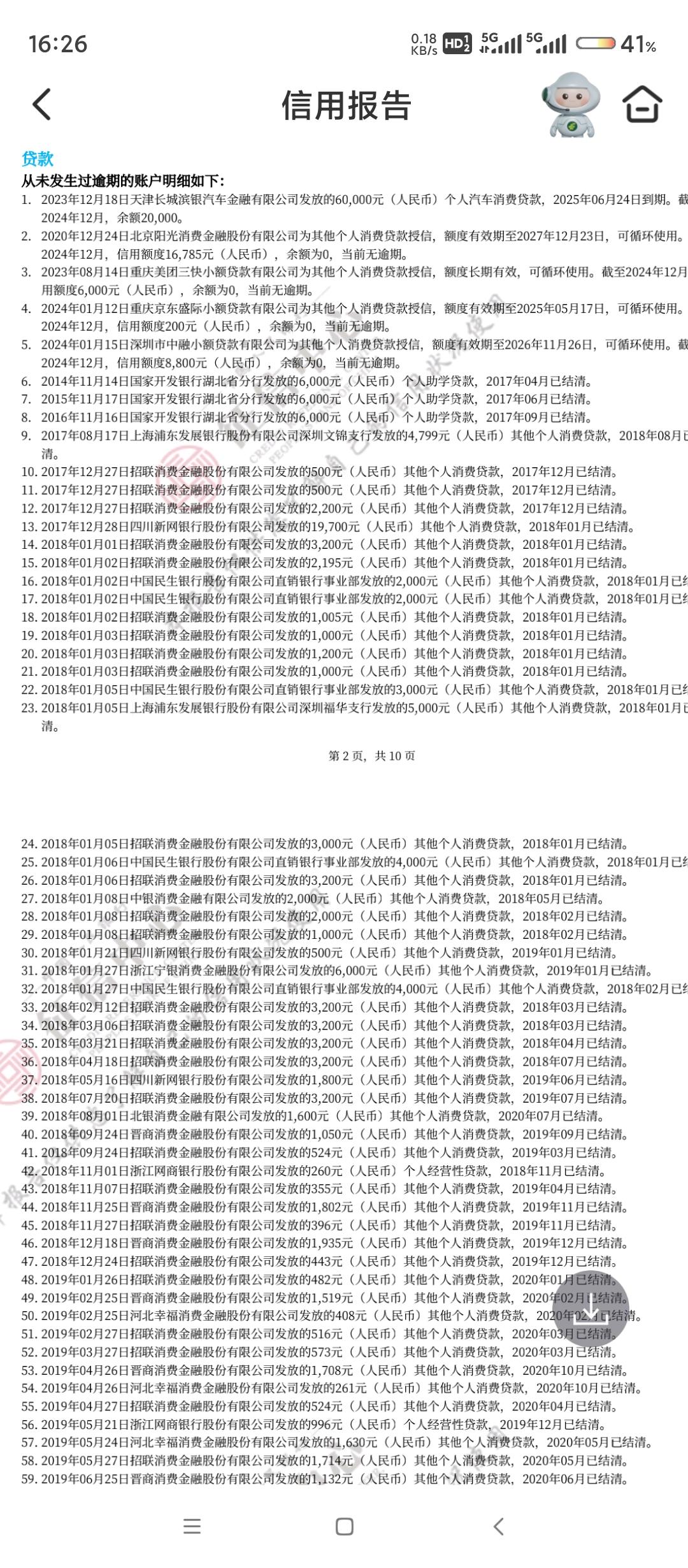 这征信还有救吗?能贷银行的吗