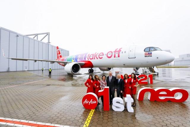 亚航接收首架空客A321neo 特价机票将更多